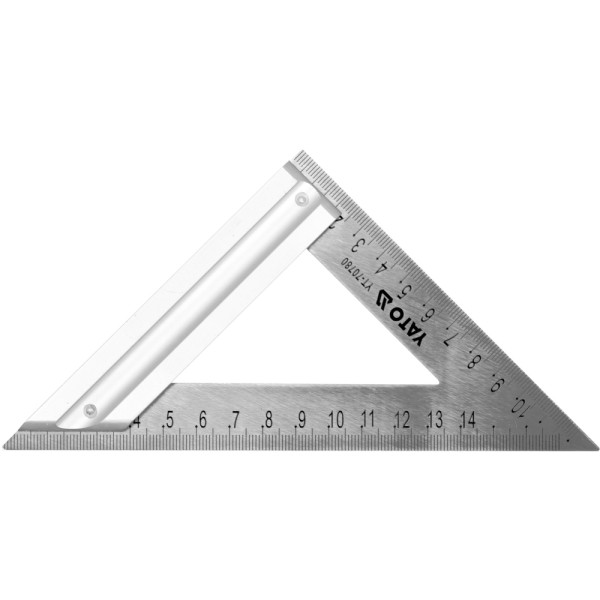 EKIERKA METALOWA 170 MM ZE STOPKĄ YT-70780
