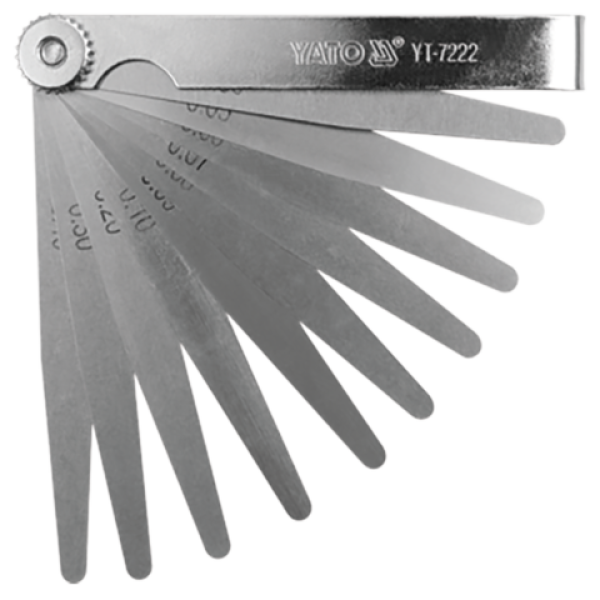 SZCZELINOMIERZ 200 MM, 14 LISTKÓW, 0,05-0,5 MM YT-7223