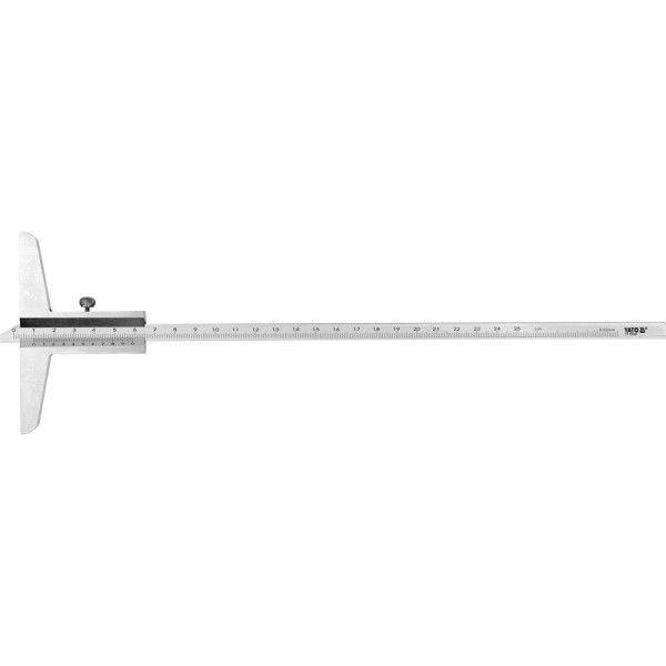 GŁĘBOKOŚCIOMIERZ SUWMIARKOWY 250 MM YT-72242
