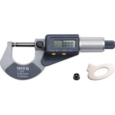 MIKROMETR 0-25MM Z WYŚWIETLACZEM CYFROWYM YT-72305