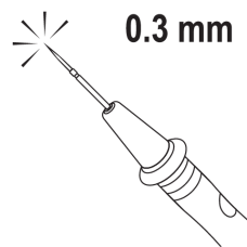 SONDY POMIAROWE DO MIERNIKÓW CYFROWYCH SILIKONOWA IZOLACJA OSTRE KOŃCÓWKI TYPU IGŁA YT-73077