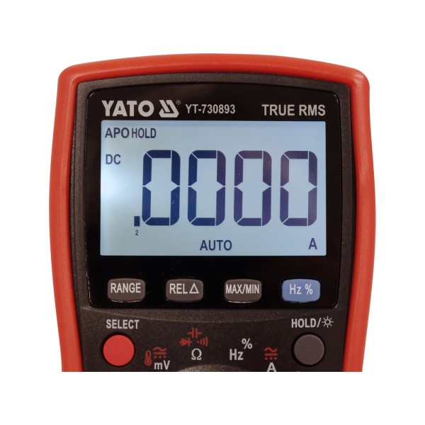 MIERNIK CYFROWY TRUE RMS Z AUTOMATYCZNYM ZAKRESEM LCD 19999 YT-730893