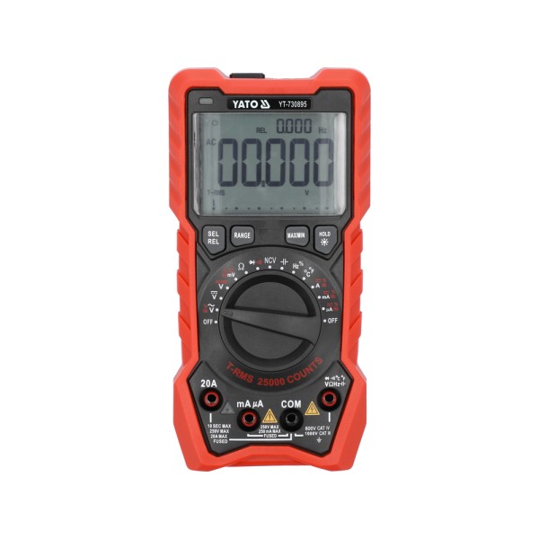 MIERNIK CYFROWY TRUE RMS AC+DC LCD 25000 YT-730895