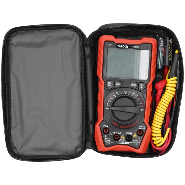 MIERNIK CYFROWY TRUE RMS AC+DC LCD 25000 YT-730895
