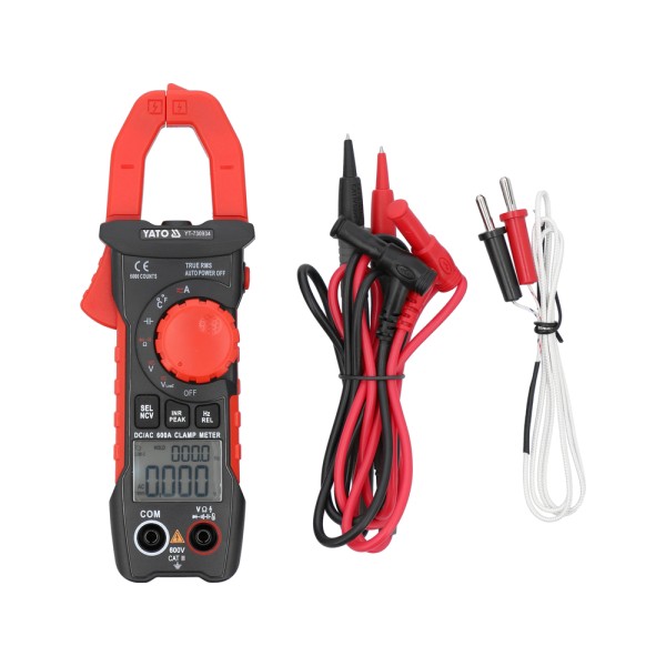 MIERNIK CĘGOWY TRUE RMS AC/DC  10MA - 600A YT-730934