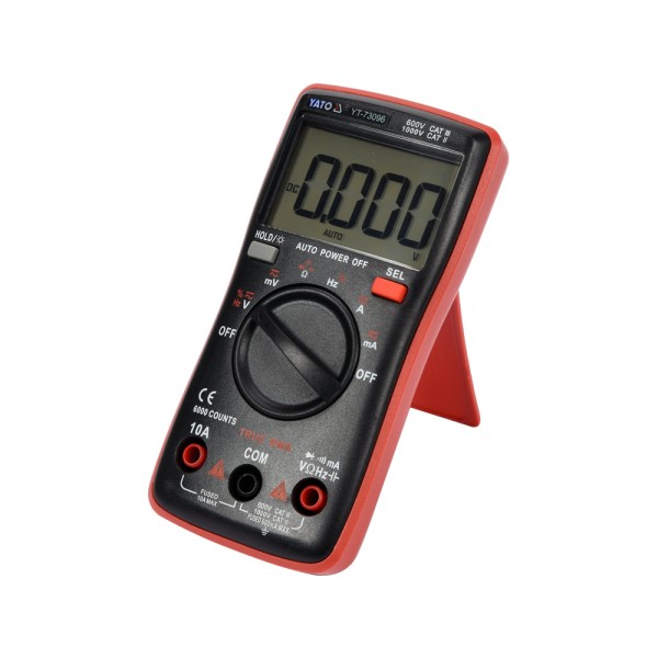 MIERNIK CYFROWY TRUE RMS Z AUTOMATYCZNYM ZAKRESEM LCD 6000 YT-73096