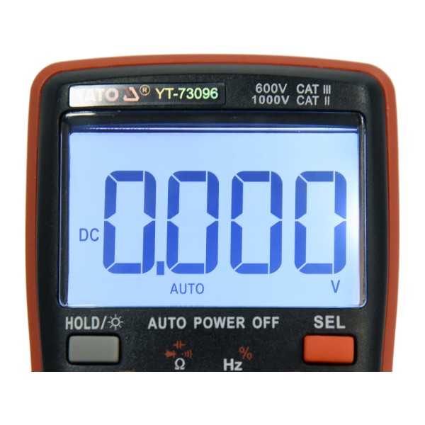 MIERNIK CYFROWY TRUE RMS Z AUTOMATYCZNYM ZAKRESEM LCD 6000 YT-73096