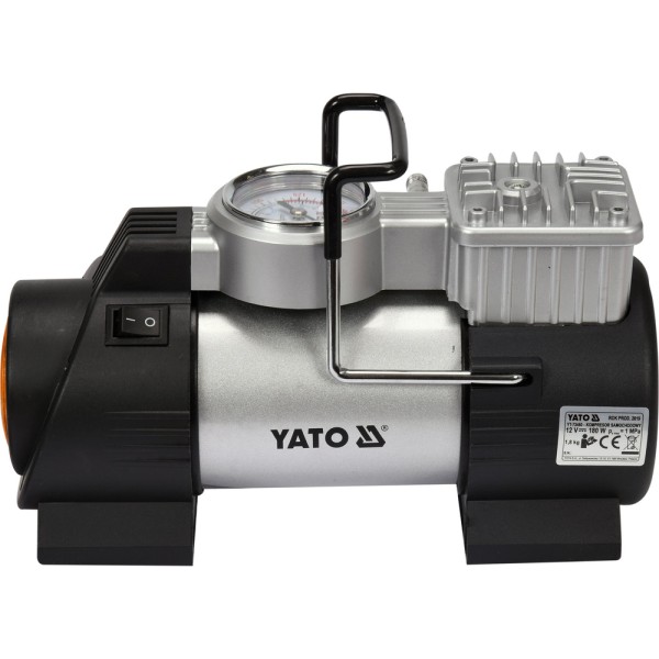 KOMPRESOR SAMOCHODOWY Z LAMPĄ LED, 12V 180W YT-73460