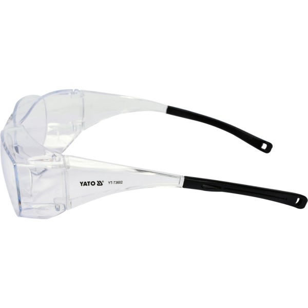 OKULARY OCHRONNE TYPU FIT OVER,WYKONANE Z BEZBARWNEGO POLIWĘGLANU YT-73602