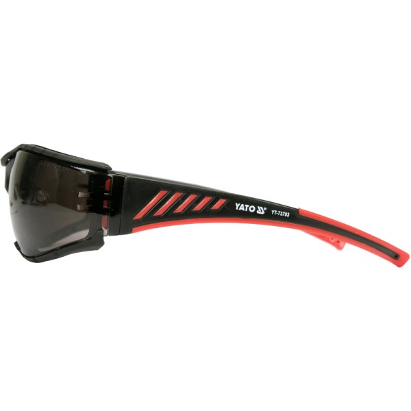 OKULARY OCHRONNE KOMFORT+ SZARE Z OCHRONĄ PRZED ZAPAROWANIEM YT-73703