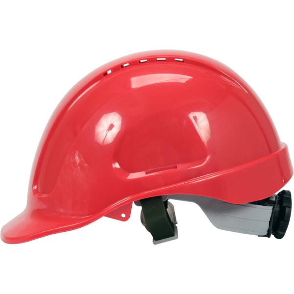 KASK OCHRONNY CZERWONY WYSOKI KOMFORT SZYBKA REGULACJA ABS YT-73973