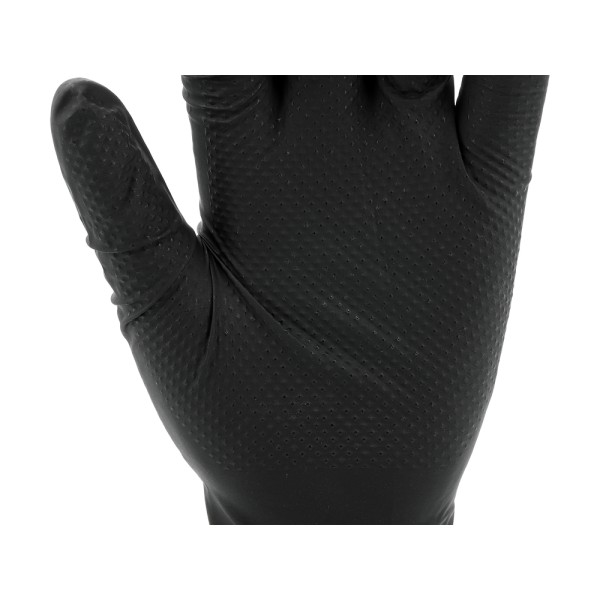 RĘKAWICE NITRYLOWE MOCNE TEKSTURA DIAMENTU 50 SZT ROZM. M (8) YT-74741