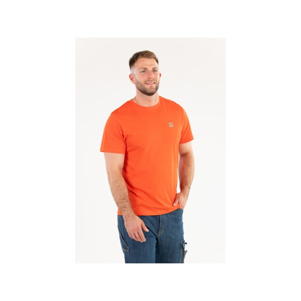 KOSZULKA T-SHIRT BASIC POMARAŃCZOWA ROZM. XL YT-78485