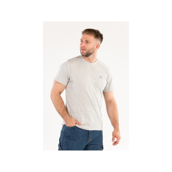 KOSZULKA T-SHIRT BASIC SZARY MELANŻ ROZM. S YT-78500