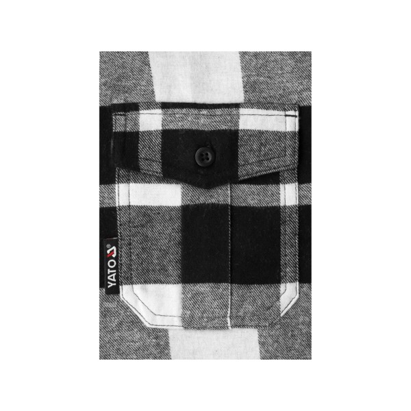 KOSZULA FLANELOWA BIAŁA ROZM. L YT-78814