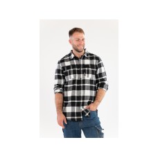 KOSZULA FLANELOWA BIAŁA ROZM. 2XL YT-78816