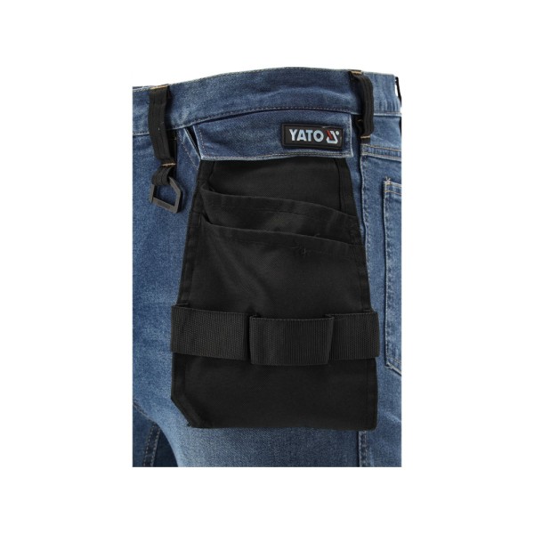 SPODNIE ROBOCZE MONTERSKIE STRETCH JEANS DARK BLUE ROZM. L/XL YT-79053
