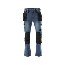 SPODNIE ROBOCZE MONTERSKIE STRETCH JEANS DARK BLUE ROZM. 2XL YT-79055