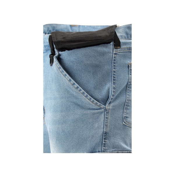 SPODNIE ROBOCZE MONTERSKIE STRETCH JEANS LIGHT BLUE ROZM. L YT-79072