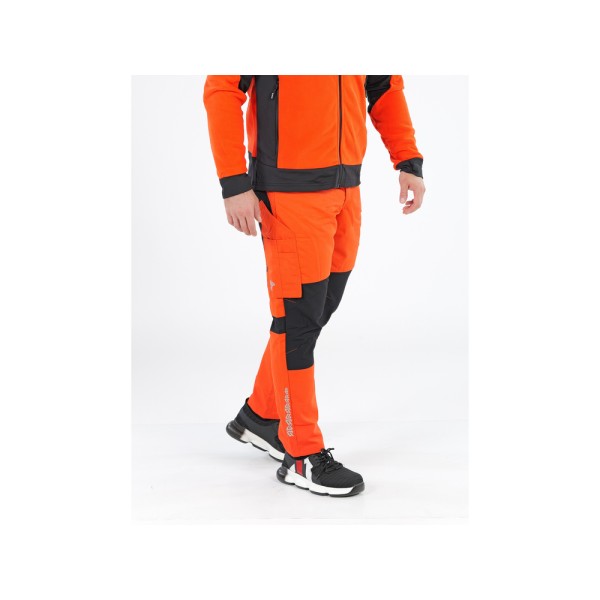 SPODNIE ROBOCZE 4-WAY STRETCH SERWAL ORANGE ROZM. L YT-79112