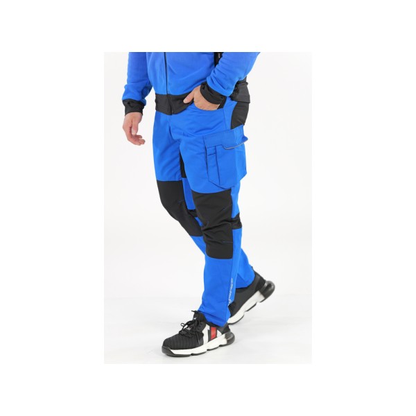 SPODNIE ROBOCZE 4-WAY STRETCH SERWAL BLUE ROZM. S YT-79140