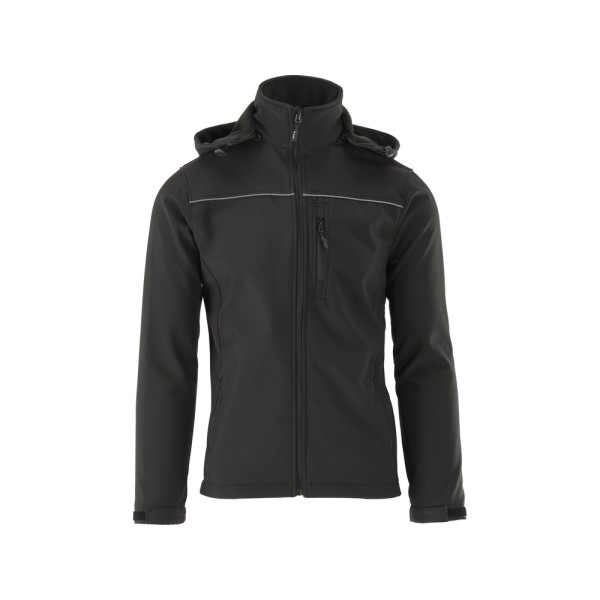 KURTKA SOFTSHELL Z KAPTUREM OBSIDIAN ROZM. L YT-79552