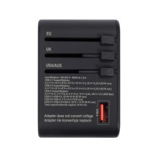 ADAPTER PODRÓŻNY DO PONAD 150 KRAJÓW USB-C PD 65W YT-81303