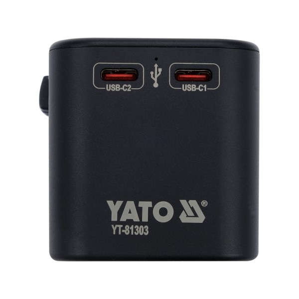 ADAPTER PODRÓŻNY DO PONAD 150 KRAJÓW USB-C PD 65W YT-81303