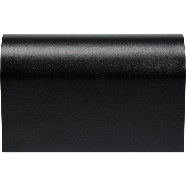 LAMPA ŚCIENNA ZEWNĘTRZNA CZARNA ALUMINIOWA 2XGU10 PÓŁOWAL YT-81902