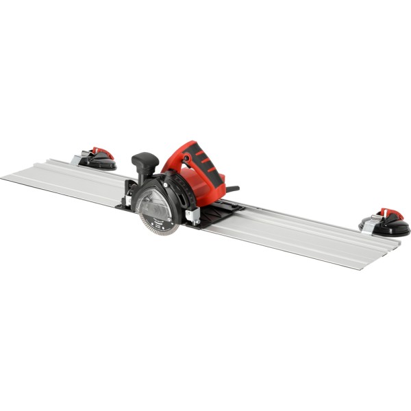 PRZECINARKA Z PROWADNICĄ 125MM 1400W DO GRESU, Z FUNKCJĄ FAZOWANIA PŁYTEK ORAZ PRZYŁĄCZEM DO ODKURZACZA YT-821591