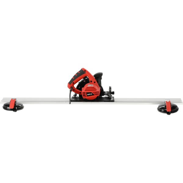 PRZECINARKA Z PROWADNICĄ 125MM 1400W DO GRESU, Z FUNKCJĄ FAZOWANIA PŁYTEK ORAZ PRZYŁĄCZEM DO ODKURZACZA YT-821591
