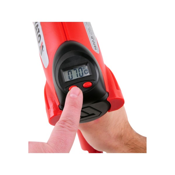 OPALARKA 2000W 70~600°C AKCESORIA, WYŚWIETLACZ LCD YT-82293