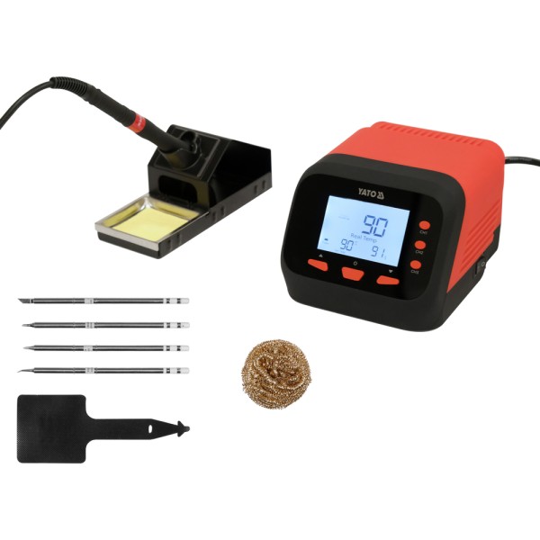 STACJA LUTOWNICZA NA GROT T12 Z WYŚWIETLACZEM LCD Z FUNKCJĄ AUTOSLEEP O MOCY 75W YT-82462