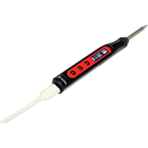 PRZENOŚNA LUTOWNICA CYFROWA 65W GROT T12 YT-82490