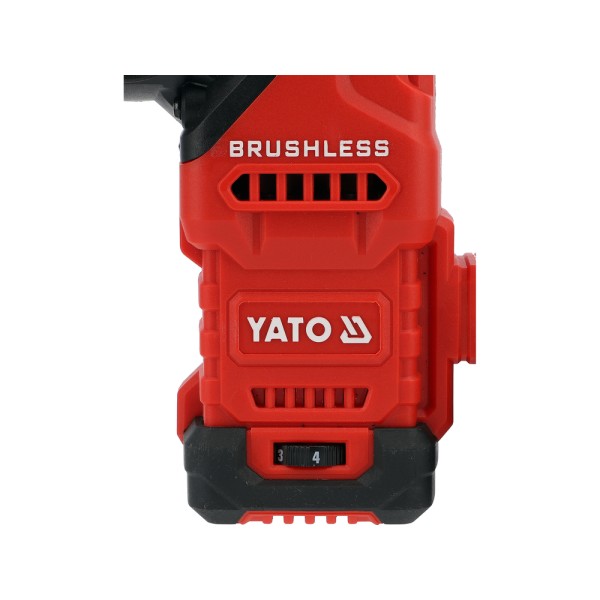 MŁOTOWIERTARKA 18V + 2X4AH (BL MOTOR) SILNIK BEZSZCZOTKOWY, 2 AKUMULATORY 4 YT-827724
