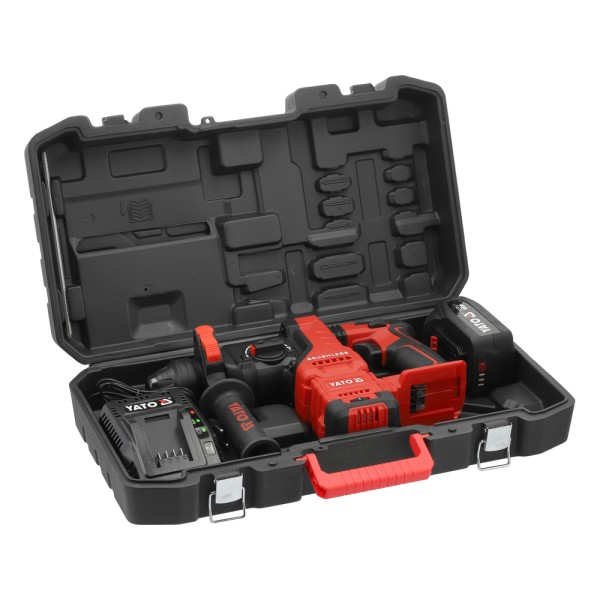 MŁOTOWIERTARKA 18V + 1X4AH (BL MOTOR) Z PIONOWYM SILNIKIEM YT-827725