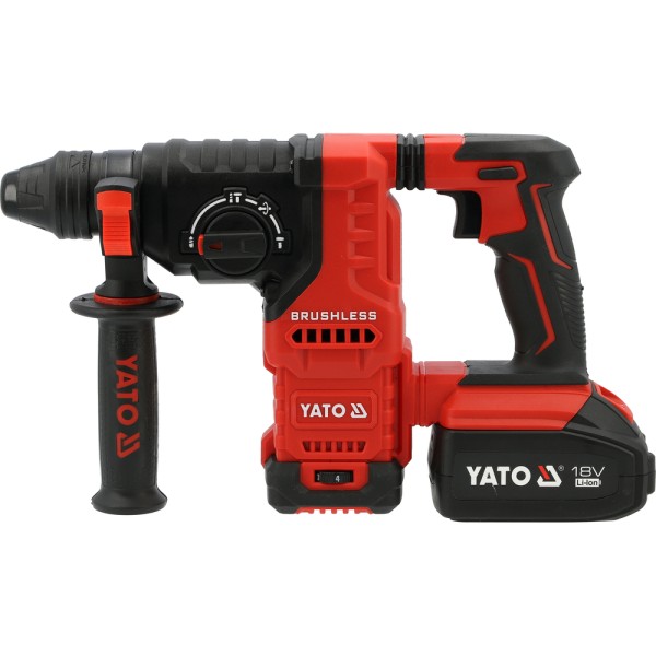 MŁOTOWIERTARKA 18V + 1X4AH (BL MOTOR) Z PIONOWYM SILNIKIEM YT-827725