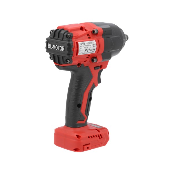 KLUCZ UDAROWY BEZSZCZOTKOWY 18V, 1/2'', 850NM - BEZ AKUMULATORA YT-827793