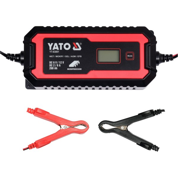 PROSTOWNIK ELEKTRONICZNY Z WYŚWIETLACZEM LCD. ZAKRES  6V/2A, 12V/8A YT-83001