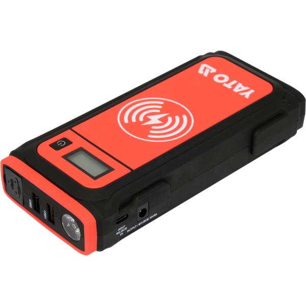 URZĄDZENIE ROZRUCHOWE/POWER BANK 16000MAH Z WYŚWIETLACZEM LCD I ŁADOWANIEM INDUKCYJNYM YT-83085