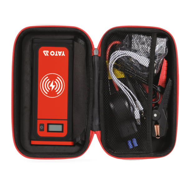URZĄDZENIE ROZRUCHOWE/POWER BANK 16000MAH Z WYŚWIETLACZEM LCD I ŁADOWANIEM INDUKCYJNYM YT-83085