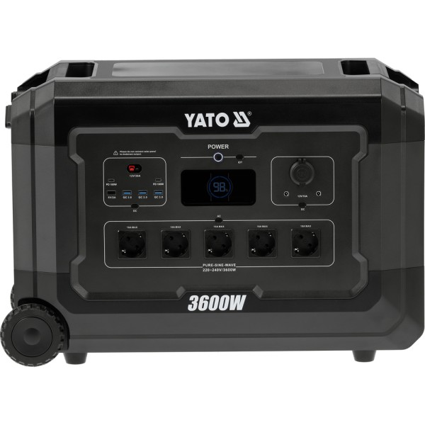 PRZENOŚNA STACJA ZASILANIA 3600W, 3072WH LIFEPO4, EPS YT-83096