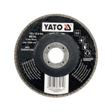 ŚCIERNICA LISTKOWA PŁASKA 125MM P120 YT-83276