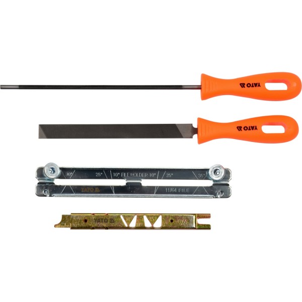 ZESTAW DO OSTRZENA ŁAŃCUCHA 4.0MM 4SZT YT-85040