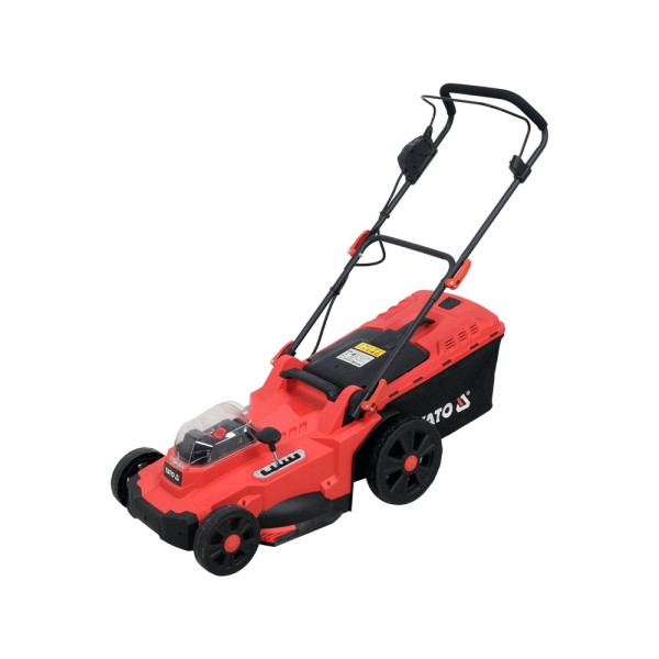 KOSIARKA AKUMULATOROWA 36V, 43 CM  - DWA AKUMULATORY 4 AH, PODWÓJNA ŁADOWARKA YT-85224