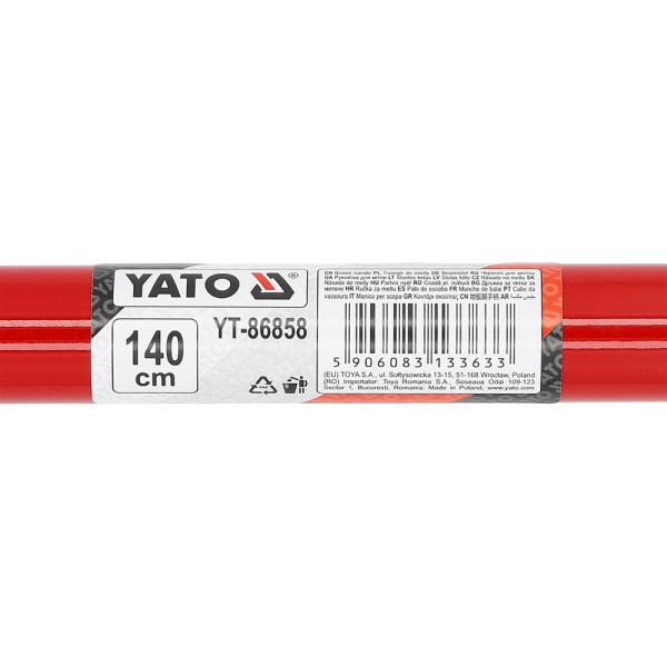 TRZONEK METALOWY Z GWINTEM DO MIOTŁY 140CM YT-86858