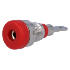 Złącze laboratoryjne: bananowe 2mm AXIOMET BS-102L-R