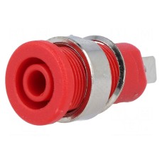 Złącze laboratoryjne: bananowe 4mm AXIOMET BS-324-LG-R