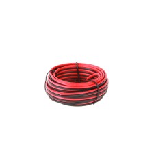 Kabel głośnikowy CCA 1mm  10M czer.-czarn.