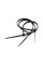 Opaska zaciskowa 9,0 mm/75 cm czarna Cabletech 10szt.